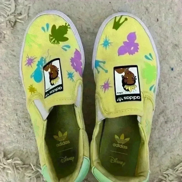 adidas Other - Adidas Disney Girls Tiana Slip Ons